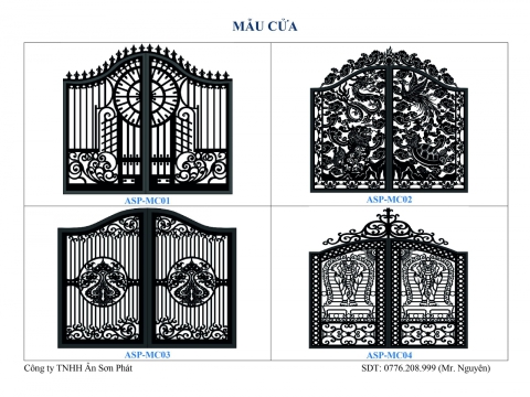 CATALOGUE - Gia công CNC Cửa Sắt