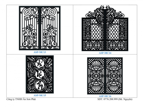 CATALOGUE - Gia công CNC Cửa Sắt